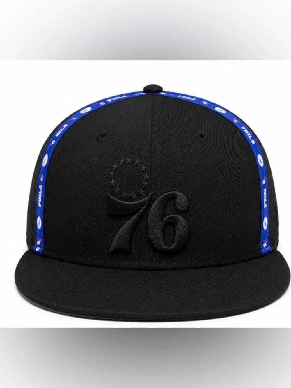 Philadelphia 76ers New Era Black Snapback Hat